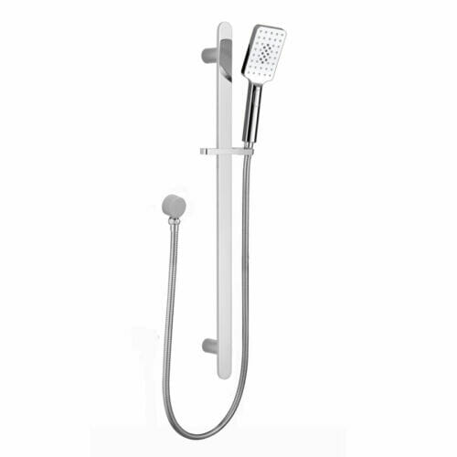 Sky Chrome Square Shower Rail Sky Square Shower on Rail