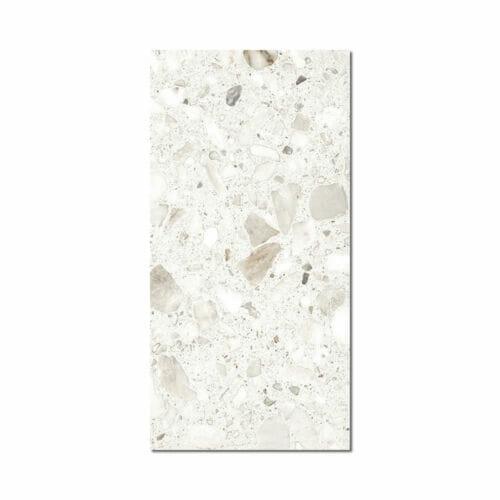Terrazzo Stone Marshmallow Matte 300x600mm Terrazo Stone Marshmallow Tile