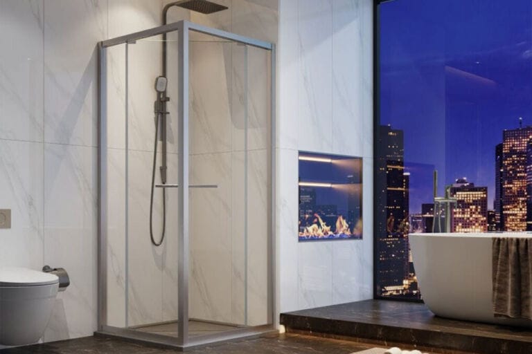 Semi-Frameless Shower Screen