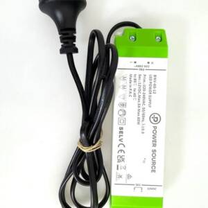 Flat Light Gold Vertical Heated Towel Rail Power Source