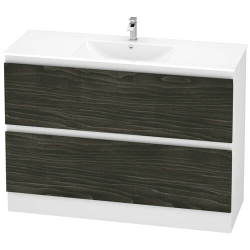 espresso roast marine drawer front on double drawer vanity