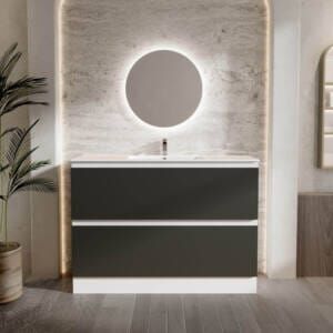 twilight titanium marine vanity in bathroom setting