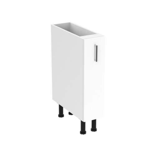 20cm Pull Out Spice Rack Cabinet with Sky Chrome Handel (Side View)