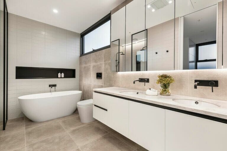 tiles in the bathroom