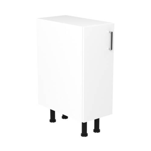 30cm Base Cabinet 30cm Base Cabinet Left Hand with Sky Chrome Handle (Side View)