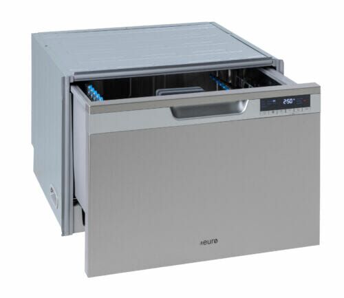 60cm In-Built Double Drawer Dishwasher - Angle View