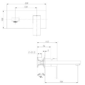 Cube Mixer Wall Set specs