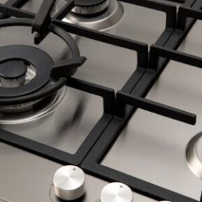 60cm Gas Slimline Cooktop E60CTWX cast iron trivets