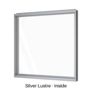 Single Fixed Panel Window Silver Lustre Inside
