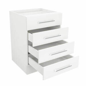 BD60-open 4 drawer base cabinet 60cm