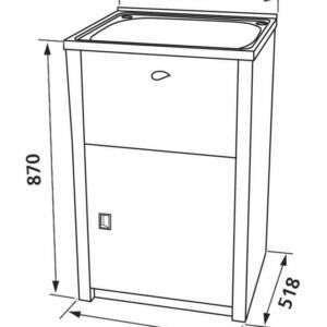 NuGleam Maxi Laundry Cabinet & Sink