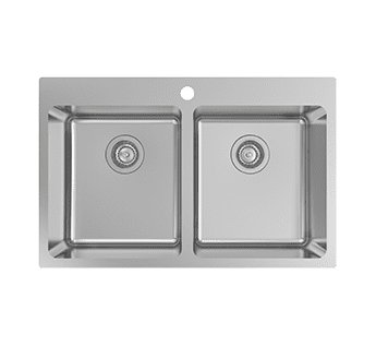 Nugleam Edge 1TH Double Bowl Sink Nugleam Edge 1TH Double Bowl