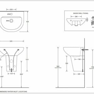 Como Basin – Specs Como Basin - Specs
