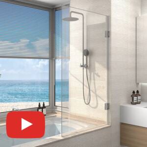 Alpine Pivot Square Bath Screen