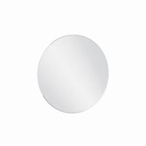 Brooklyn Frameless Round Mirror on white background
