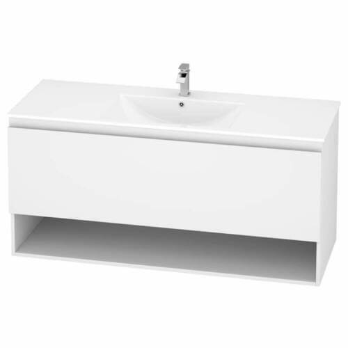 Marine Drawer & Shelf PVC Vanity Unit 120cm 120cm Marine Vanity with Drawer and Shelf
